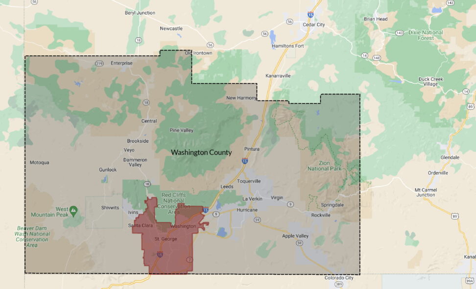 ST George Washington county rural usda loan boundaries 